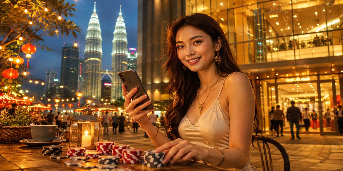 Pengguna Malaysia menggunakan platform 3500 dengan bijak menggunakan telefon bimbit di Kuala Lumpur